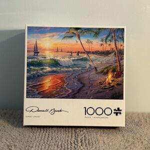 Darrell Brush Buffalo Puzzle “Sunset Cruise”